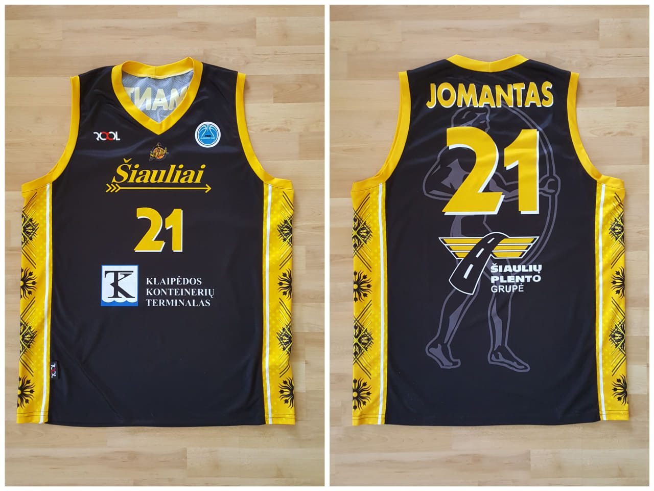 BC Šiauliai. Marškinėliai - Artūras Jomantas (2015-16, FIBA Europe Cup)